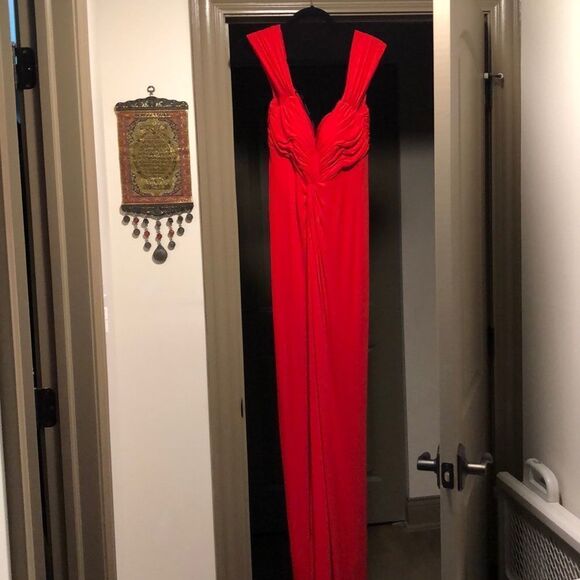 🎈SALE 🎈NWOT DAVID MEISTER Off the shoulder evening gown - Picture 7 of 9